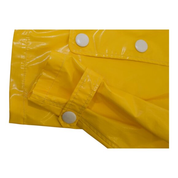 MONCLER Palma yellow Giubbotto light raincoat jacket with hood size 4 - Picture 8 of 11